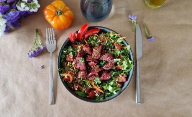 Salade aux foies de volaille