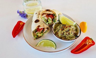 Wraps de laitue au poulet et avocat