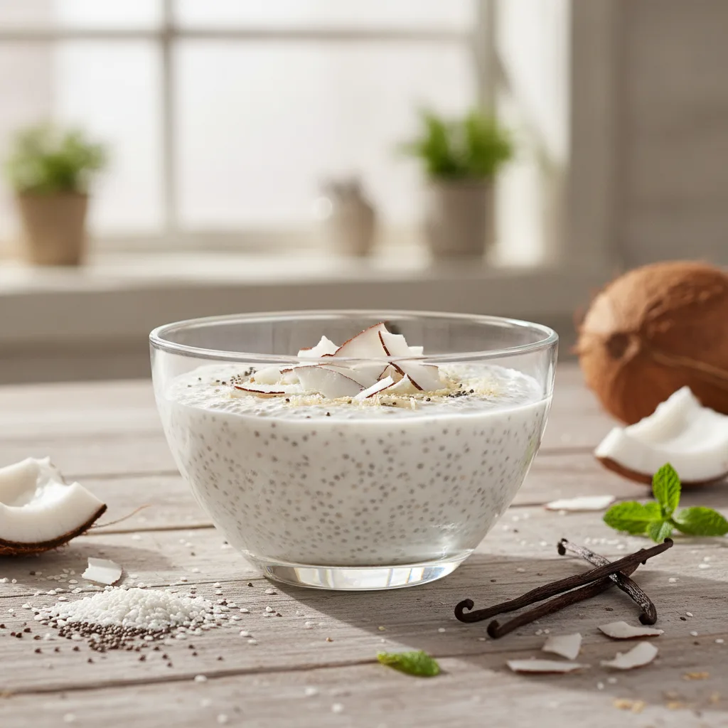 Pudding de chia recette minceur | vanille-coco - pudding chia recette minceur vanille coco
